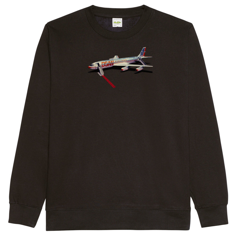 Landed Plane Long Sleeve Crew Neck