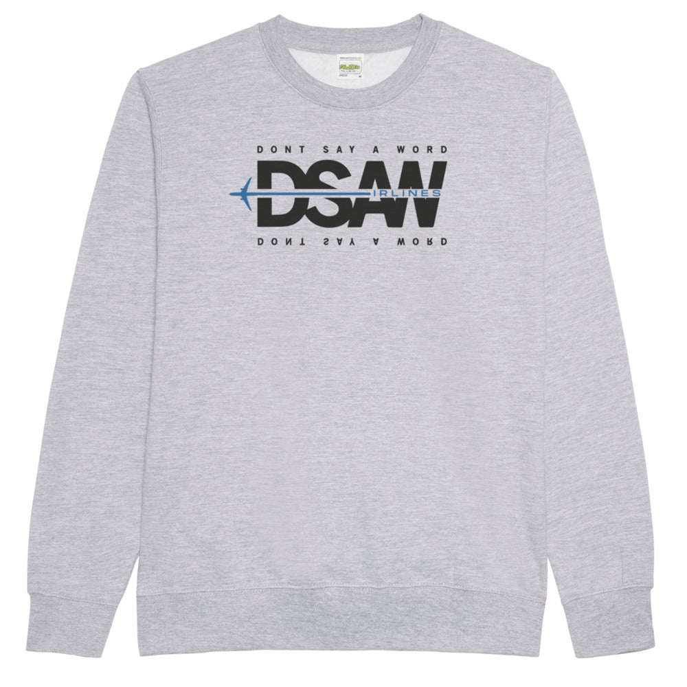 DSAW Airlines Grey Crew Neck Sweatshirt