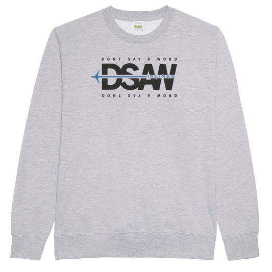 DSAW Airlines Grey Crew Neck Sweatshirt